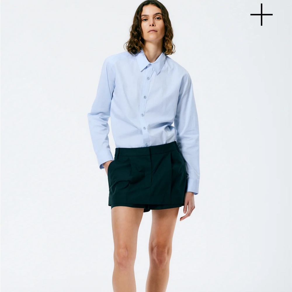 Tibi Arun Suiting Double Layer Mini Skort